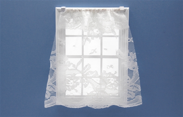 Cotton Net Curtain, Dolls House Miniature Window Accessory