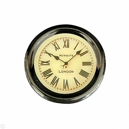 Black Clock, Dolls House Miniature, 1.12 Scale Accessory