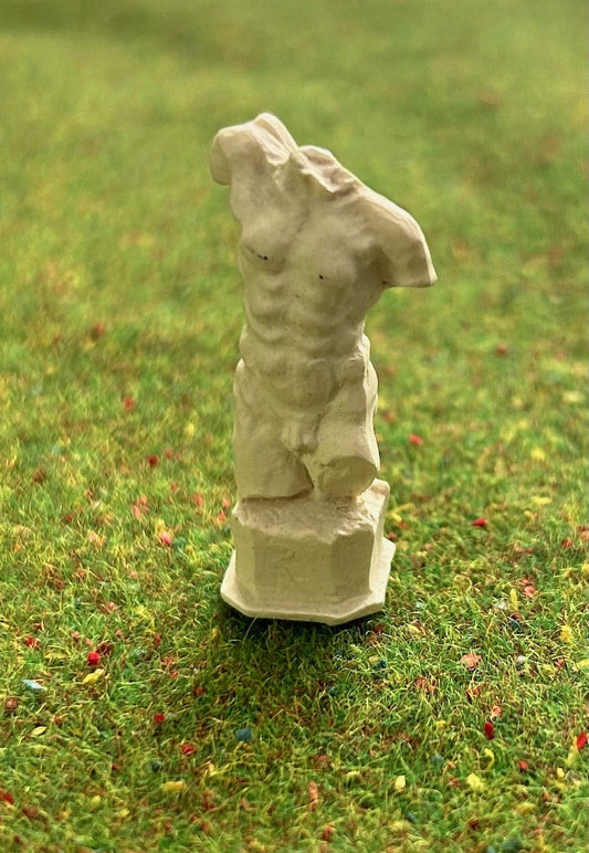 Roman Greek Style Miniature Bust, Dolls House Miniature Bust 1.12 Scale Ornament