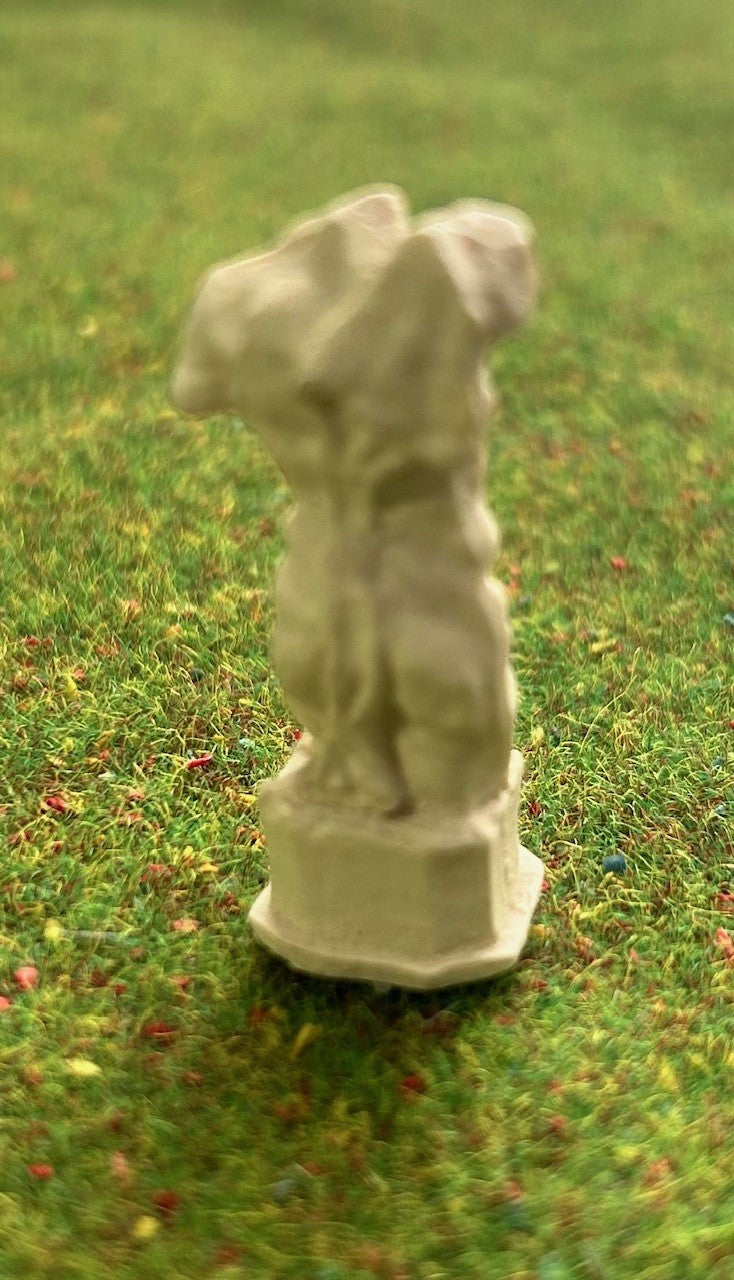 Roman Greek Style Miniature Bust, Dolls House Miniature Bust 1.12 Scale Ornament