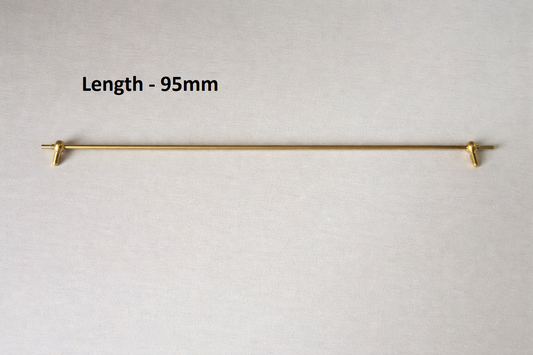 Long Solid Brass Curtain Rail 95mm, Dolls House Miniature Home Decor