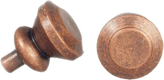 Dolls House 6 Round Bronze Drawer Door Knobs Fittings Spare Parts 1:12 Scale