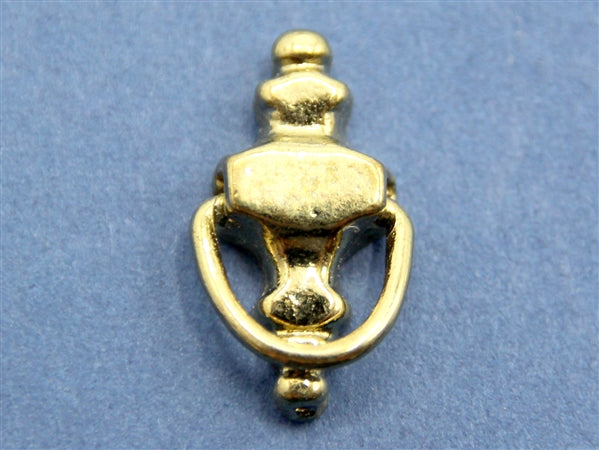 Gold Door Knocker, Dolls House Miniature 1.12th Scale Door Accessory. DIY