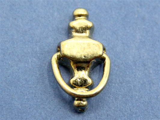 Gold Door Knocker, Dolls House Miniature 1.12th Scale Door Accessory. DIY