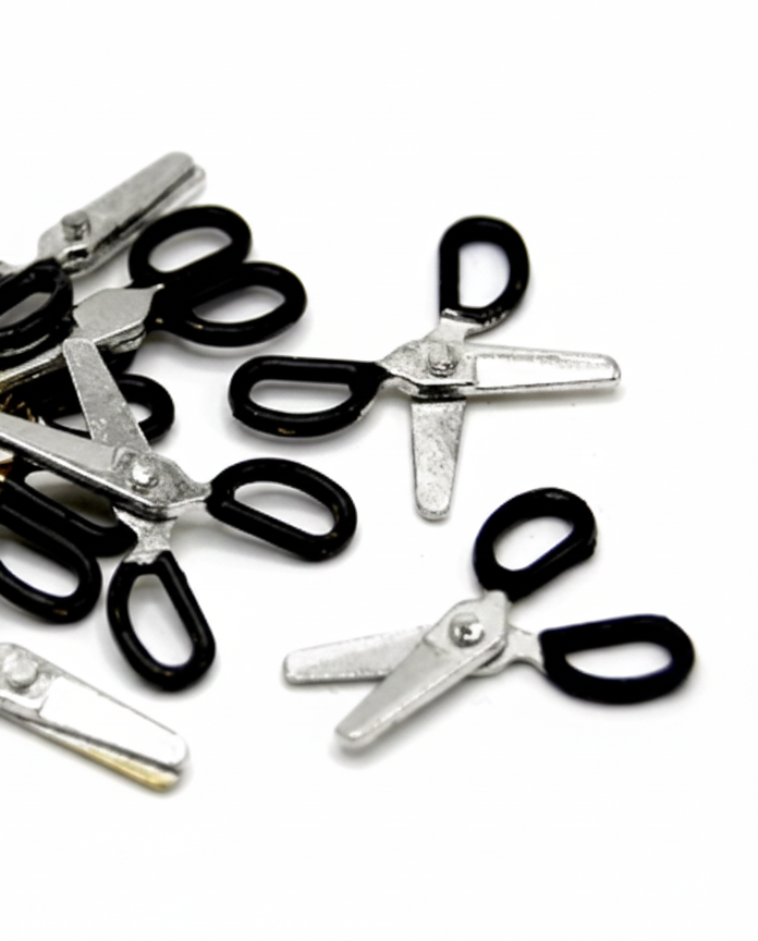 Two Scissors Dolls House Miniature Kitchen Accessory 1:12 Scale, Sewing Room