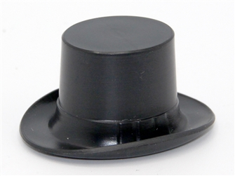 Black Old Style Top Hat, Dolls House Miniature 1.12 Scale