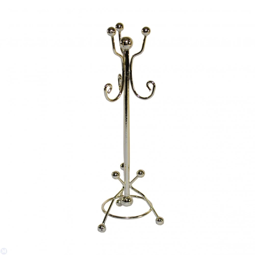 Golden Coat Rack, Hall Accessory, Hat Stand Dolls House Miniature