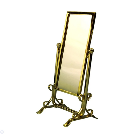 Mirror On Stand Bedroom Furniture 1.12 Scale Swivel Mirror Dolls House Miniature