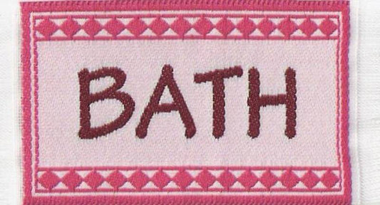 Bath Mat Pink, Dolls House Miniature, Miniatures Bathtime Rug