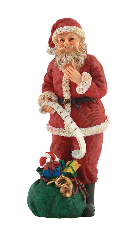 Father Christmas With A Bag Of Presents, Dolls House Miniature Ornament