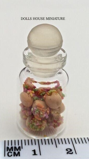 One Filled Glass Sweet Jars Choice of Twelve, Doll House Miniatures Sweets