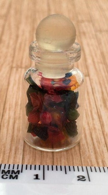 One Filled Glass Sweet Jars Choice of Twelve, Doll House Miniatures Sweets