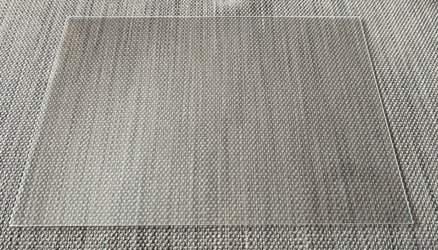 Clear A4 Acetate for Dolls House Windows, Doll House Accessory Miniature 1.12 Scale